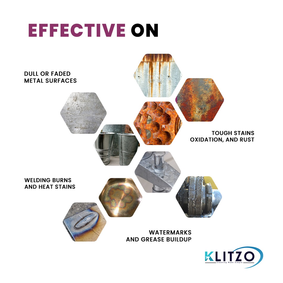 Klitzo Aluminium & SS Cleaner 300ml 4