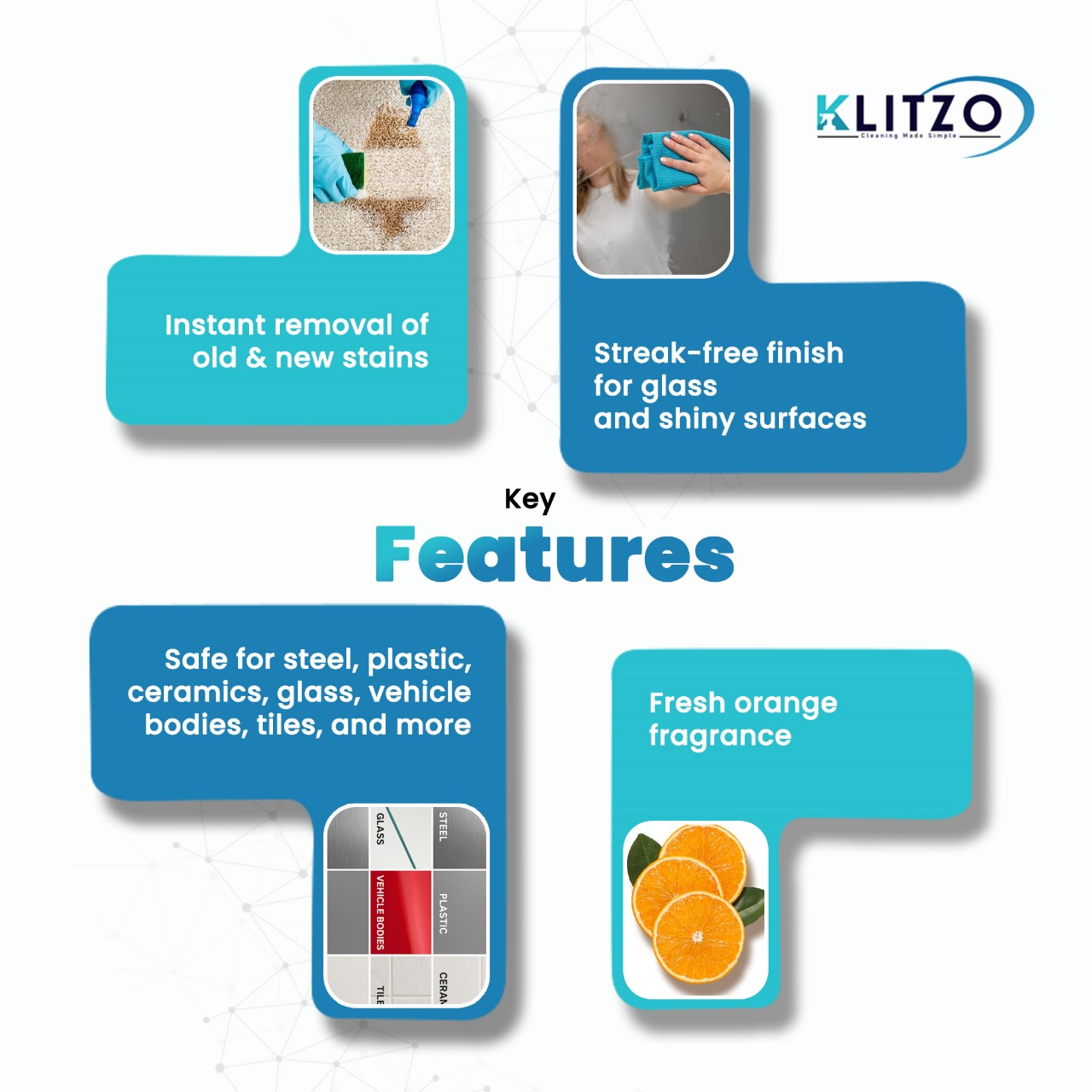 Klitzo Multi Surface (All In One) Stain Remover 300ml 4