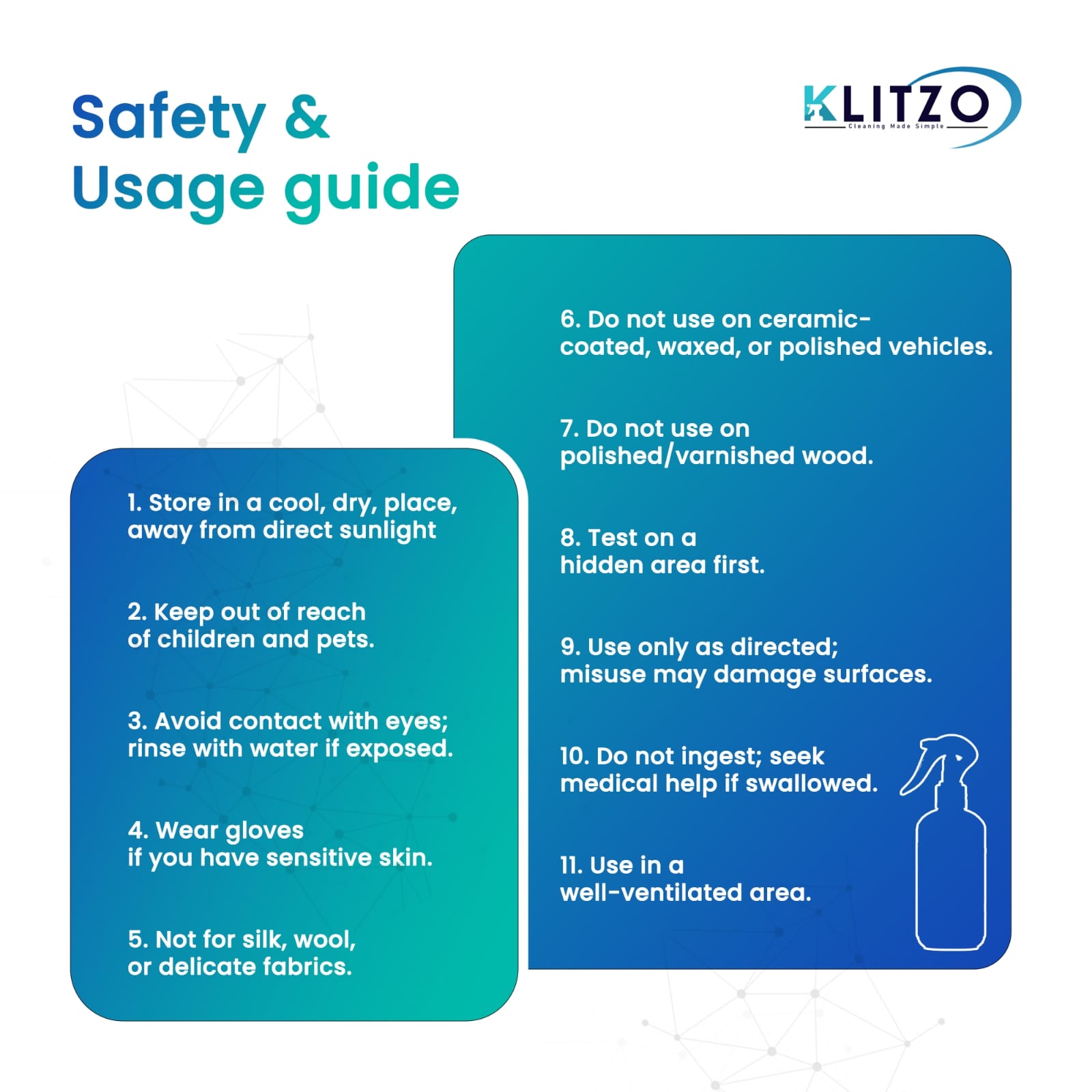 Klitzo Multi Surface (All In One) Stain Remover 300ml 5
